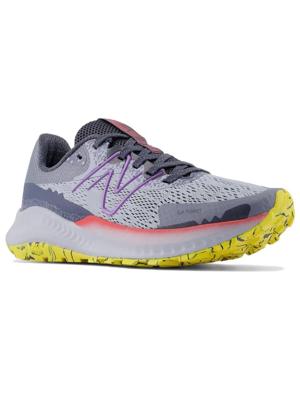 Women's blue Athletic Running Shoe with Yellow Sole